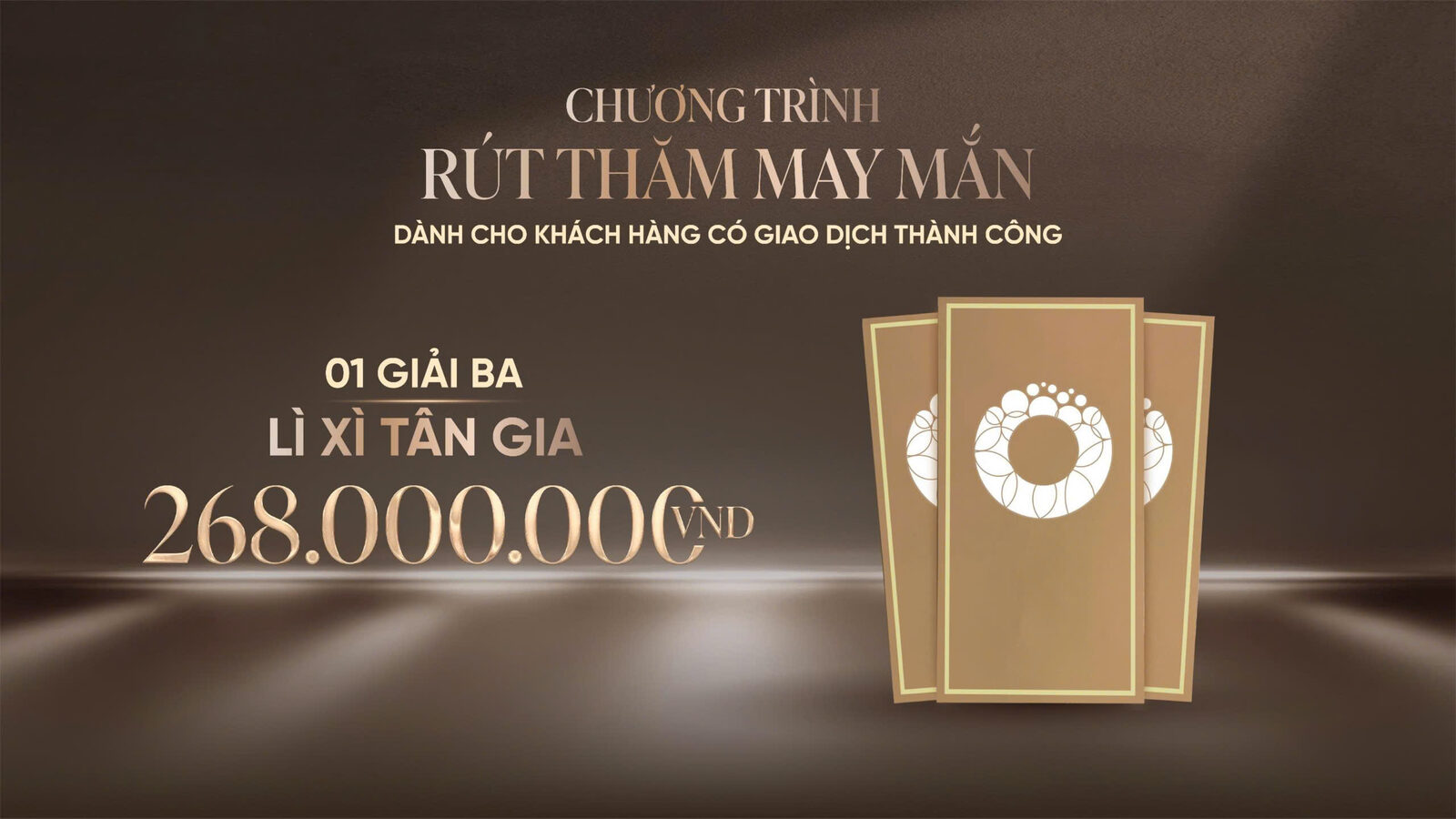 Giải ba: Lì xì tân gia trị giá 268.000.000 VND